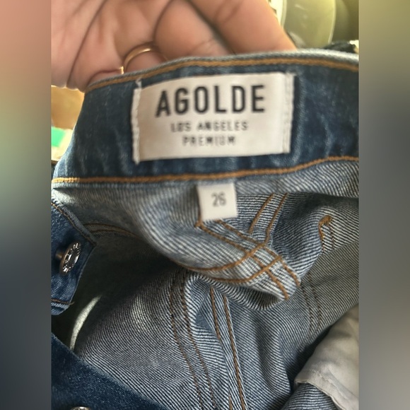 Agolde Classic Blue Denim Jeans size 26 - Picture 4 of 8